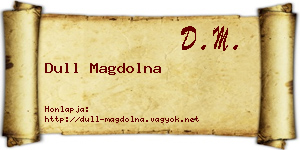 Dull Magdolna névjegykártya