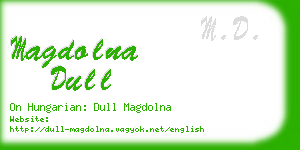 magdolna dull business card